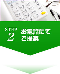 STEP2 お電話にてご提案