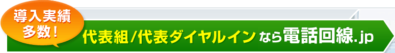 導入実績多数！代表組/ダイヤルインなら電話回線.jp