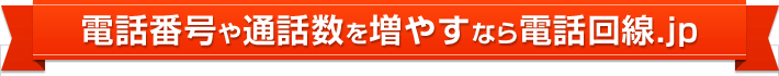 電話番号や通話数を増やすなら電話回線.jp